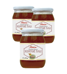3 Adet Kestane Balı 250 Gr X 3 Chesnut Honey