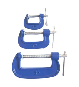 Bay-Tec MK4255 Mini Sıkıştırma Mengene Seti Takımı 3lü G Tipli (Mavi)