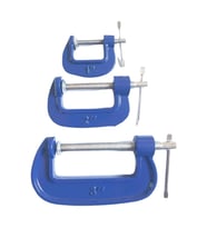 Bay-Tec MK4255 Mini Sıkıştırma Mengene Seti Takımı 3lü G Tipli (Mavi)