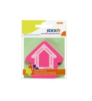 GIPTA STICKN 21542 STICKN 70X70 OK ŞEKİLLİ YAPIŞKANLI NOTLUK PEMBE 50 YP.