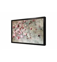 Tablosan Modern Çiçekler Çerçeveli Cam Tablo
