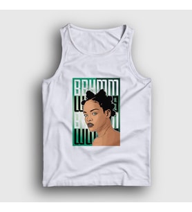 Presmono Unisex Beyaz Poster Rihanna Atlet 338258tt