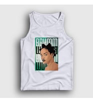 Presmono Unisex Beyaz Poster Rihanna Atlet 338258tt