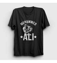 Presmono Unisex Siyah Boxing Boks Muhammad Muhammed Ali T-Shirt 507228tt