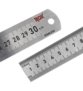Çift Taraflı Çelik Cetvel 300 mm