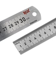 Çift Taraflı Çelik Cetvel 300 mm