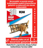 Özel 3D Görsel Zeka Geliştirici Boyanabilir Çocuk Yetişkin Puzzle Dekoratif Demonte Ahşap Oyun Maket