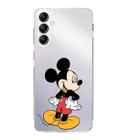 PrintiFy Samsung Galaxy S24 FE ile Kamera Korumalı Kapak Mickey Mouse Tasarımlı Şeffaf Kılıf