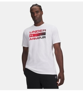 UA TEAM ISSUE WORDMARK SS Off White