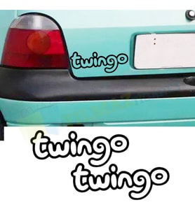 Renault Twingo Oto Sticker Bagaj Tampon Araç Yapıştırma Arma 2 Adet