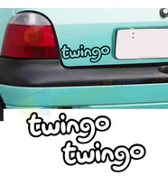Renault Twingo Oto Sticker Bagaj Tampon Araç Yapıştırma Arma 2 Adet