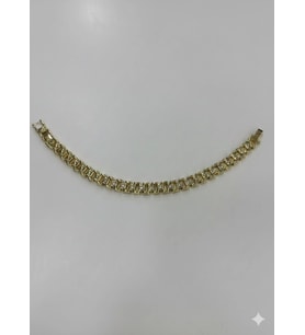 Zirkon Taşlı Pirinç Cm Bileklik 17+2 Cm - Kbl0409