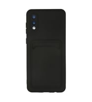 Samsung Galaxy A02 Kılıf Kelvin Kartvizitli Silikon - Siyah