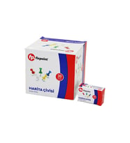600 ADET HARİTA ÇİVİSİ RENKLİ = 20PCS X 30 (5343)