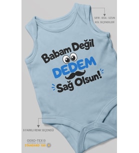 Babam değil, dedem sağolsun. Sıfır Kollu Bebek Zıbını %100 Pamuk