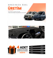 CITROEN BERLINGO K9 (2018-2026) Uyumlu Torpido Koruma Örtüsü Oto Kılıfı - Siyah