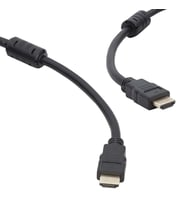 Ayt HDMI Kablo 5 Metre Plastik Düz Siyah Uydu Cihazı Bilgisayar Televizyon Arası Hdmı Görüntü Kablosu