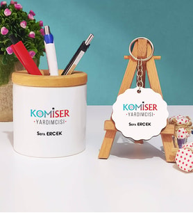 Komiser Yardımcısı Kalemlik ve Anahtarlık