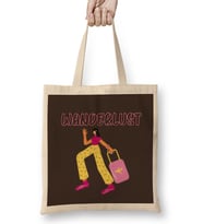 Woman Travel Gift design lover-Trippin Wanderlust Journey Adventurer Vacation Bez Çanta Uzun Saplı