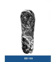 DZ-135 KAPLAN VE KARTAL DESEN GEÇİCİ KOL DÖVMESİ-TATTO