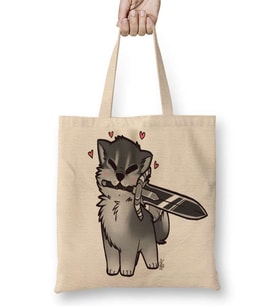 Dark Souls Great Grey Cuddly Wolf Sif Bez Çanta Uzun Saplı
