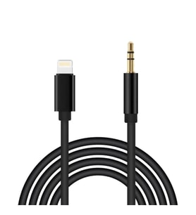 Winex AX37 Gfz Lightning to 3.5mm Aux Ses Kablosu Siyah
