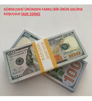 100 ADET 100 DOLAR GEÇERSİZ PARA EĞLENCE OYUN ŞAKA  DÜĞÜN PARASI FİLM PARASI DİZİ ÇEKİMLERİ İÇİN PARALAR