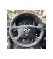 Volkswagen Golf 4 Araca Uyumlu Direksiyon Kılıfı (noktalı Karbon Yüzüklü )