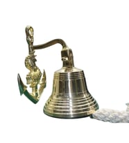 Pirinç Duvara Asmalı Çapalı Çan 