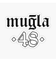MUĞLA Sticker Etiket Yapıştırma 18CM