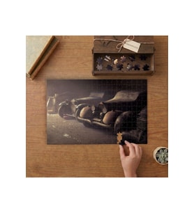 Tozlu Nostaljik Arabalar Tasarımı 240 parça Ahşap Puzzle Ahşap Kutuda MP00030