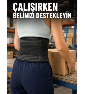 Ayarlanabilir Bel Korsesi Elastik Destek Bantlı Çalışma Ve Günlük Kullanım