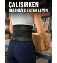 Ayarlanabilir Bel Korsesi Elastik Destek Bantlı Çalışma Ve Günlük Kullanım
