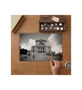 Uzun Merdivenli Kilise Tasarımı 240 parça Ahşap Puzzle Ahşap Kutuda MP04049