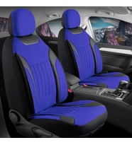 Renault Megane 4 İcon Uyumlu Lüx Deri Detaylı Tay Tüyü Oto Koltuk Kılıfı Ön Arka Takım Edition MAVİ
