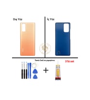 Xiaomi Redmi Note 10 Pro Gradyan Bronz Uyumlu Arka Kapak + Yapıştırıcı ve Vida Seti
