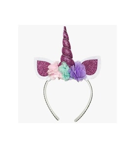 Eva Taç Unicorn Dolgulu Mor M138