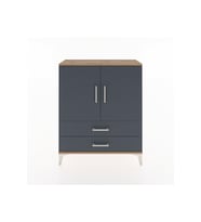Arges Şifonyer 2 Raflı 2 Çekmeceli 2 Kapaklı 88x30x106 Çam-Antrasit