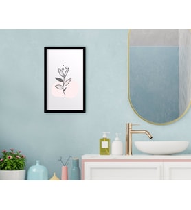 BK Home Banyo Dekoratif Ahşap Siyah Çerçeveli Tablo-17