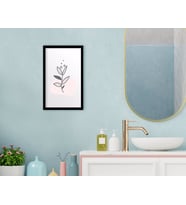 BK Home Banyo Dekoratif Ahşap Siyah Çerçeveli Tablo-17