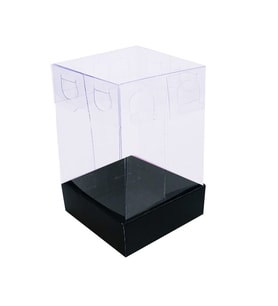 Asetat Kutu Altı Karton 5X5X8 CM (50 Adet)  Siyah