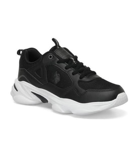 U.s. Polo Assn. Bob Wmn 5Fx Kadın Siyah-Beyaz (36-40) Sneaker Ayakkabı