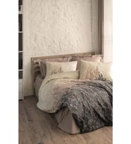 Cotton Box Ranforce -Lindon Bej- Dual Lastikli Çarşaflı Tek Kişilik Nevresim Takımı