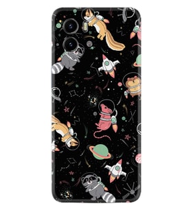 Vivo Y15S Y32 Y33S Y51 Y53S Kılıf Desemli Silikon Planet Animals 1771