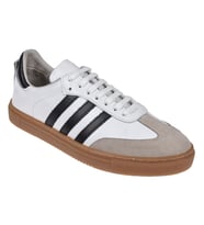 Floor Hakiki Deri Erkek Spor Ayakkabı Sneaker MAK-3030M   BEYAZ SİYAH