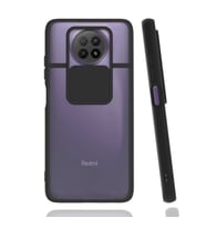 Ceponya Xiaomi Redmi 9C Kılıf Kamera Korumalı Mat Yüzey Silikon (Siyah)