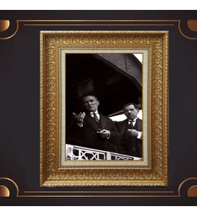 ÖZEL SERİ ALTIN VARAKLI ATATÜRK TABLO S965