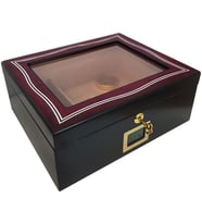 Falconetti Kırmızı Camlı Humidor Puro Kutusu rb99kr