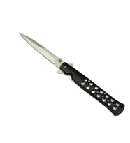 Wenom Çakı Metal Siyah 22,5 cm Yarı Otomatik , Kemerlikli