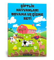 Çiftlik Hayvanları Boyama ve Çizme Seti